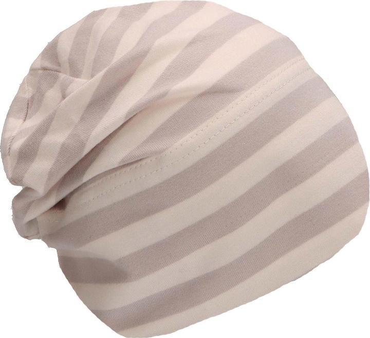 Actual product image Sterntaler Beanie Slouch Beanie Striped Light Grey Gr. 47 (47)