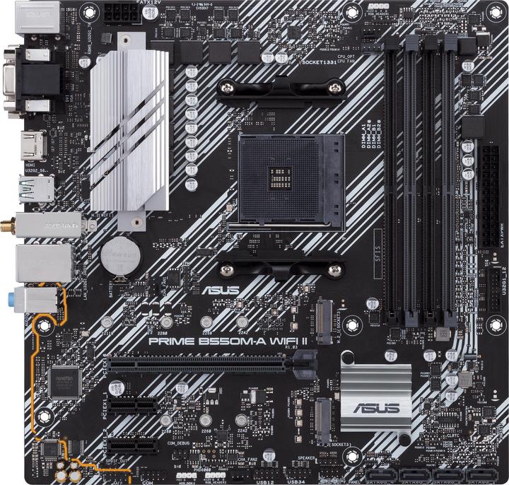 Image du produit ASUS MB PRIME -A WI-FI II AMD,AM4,DDR4,mATX (AM4, AMD B550, mATX)