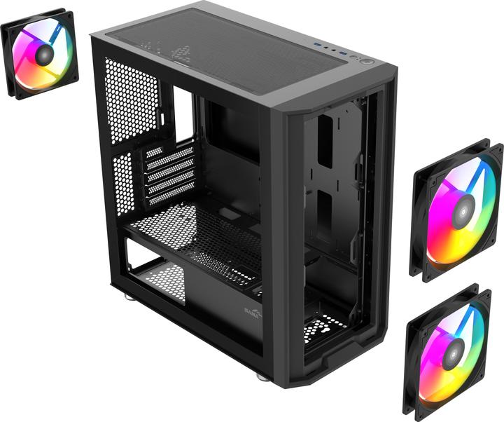 Produktbild Sama Gears S30, Black mATX Mid-tower Case (ITX, Micro ATX (mATX))