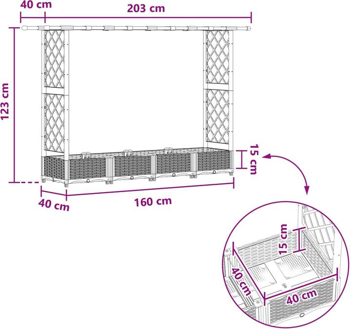 Produktbild vidaXL Hochbeet