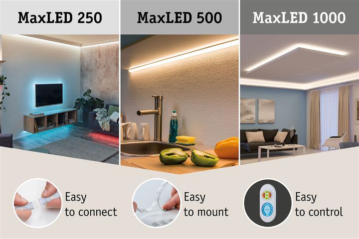 Actual product image Paulmann MaxLED 250 Stripe Set (Multicoloured, 361 cm, Indoor)