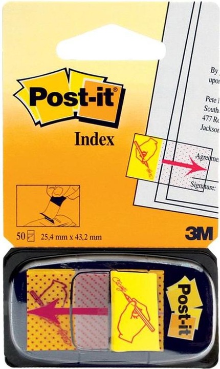 Produktbild Post-it Index Unterschrift (25 x 43 mm)
