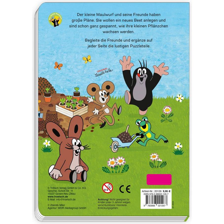 Trötsch Puzzlebuch Spielbuch Maulwurf (100 Teile)
