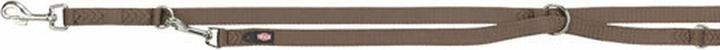 Image du produit Trixie Laisse ajustable premium, double, L-XL : 2.00 m/25 mm, brun (L, XL, Chien)