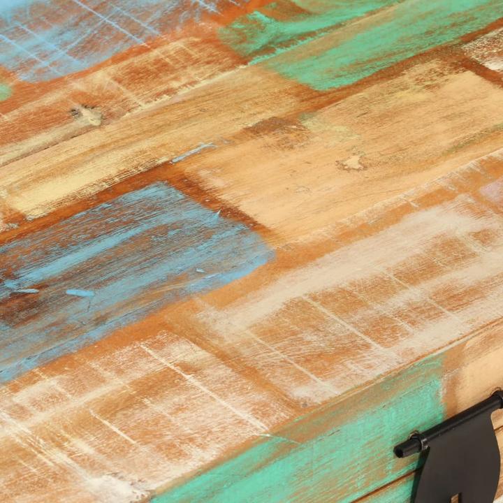 Image du produit vidaXL Coffre en vieux bois massif,Couleur : Multicolore,Matériau : bois massif (39 cm, 1x)