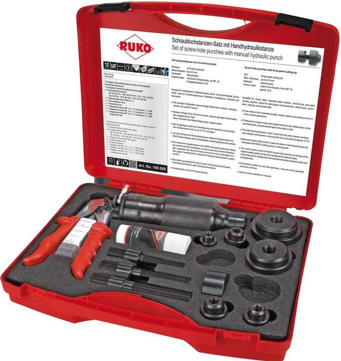 Immagine prodotto Ruko Set di punzoni per lamiera