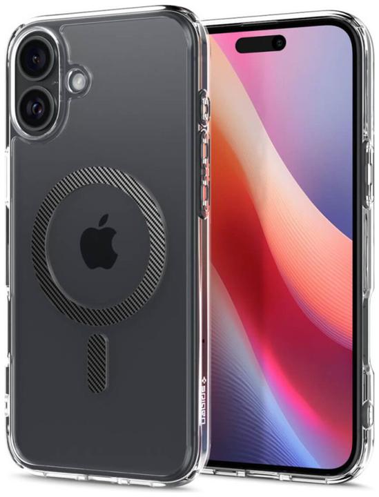 Actual product image Spigen Ultra Hybrid Mag Magsafe case for iPhone 16 6,1" carbon fiber (Apple iPhone 16)