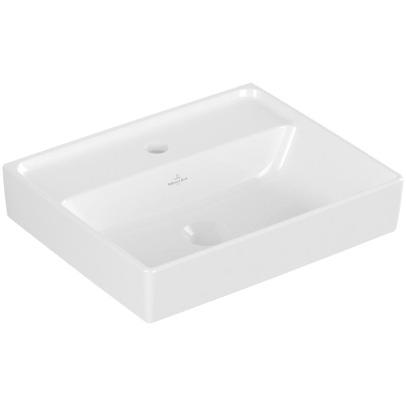 Villeroy & Boch, Waschbecken, V&B Handwaschbecken COLLARO 450x370mm o ÜL mit HL we (370 mm, 450 mm)