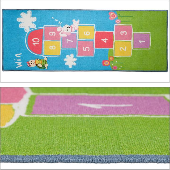 Produktbild Relaxdays Kinderteppich Hüpfspiel (70 x 180 cm)