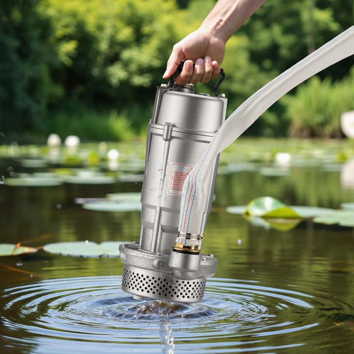 Produktbild Wiltec Schmutzwasserpumpe 1.500 l/h 370 Watt Tauchpumpe Schlauch Baupumpe (Schmutzwasserpumpe)