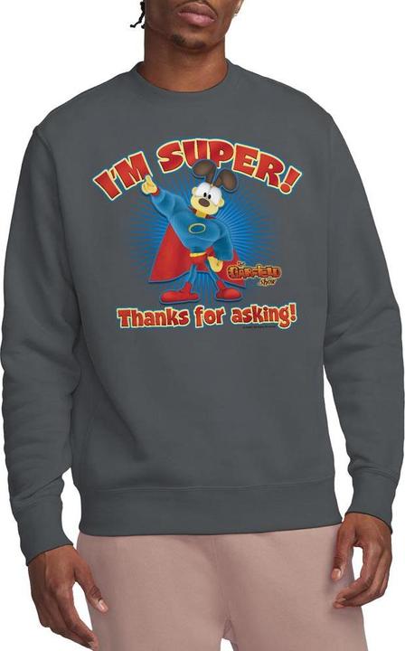 Actual product image Garfield Unisex Adult Super Sweatshirt (XL)