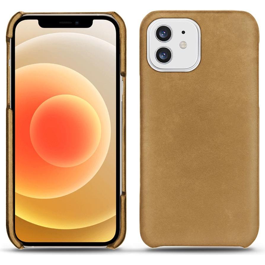Noreve Lederschutzhülle (Apple iPhone 12 mini), Smartphone Hülle, Braun