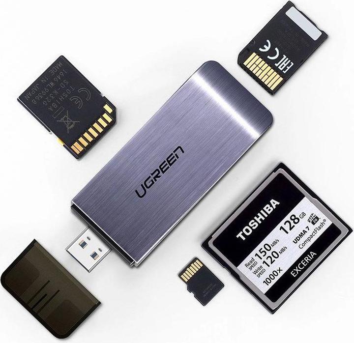 Actual product image Ugreen 4-in-1 Cardreader (USB 3.0)