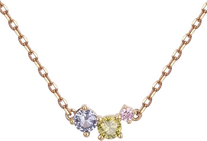 Image du produit Lara Collier Plaque Or - Zirconia Multicolore