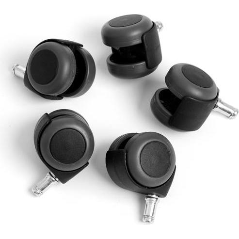 GBP, Accessori per mobile da ufficio, NAGA Hjul med belastningsbrems, pakke med 5 stk