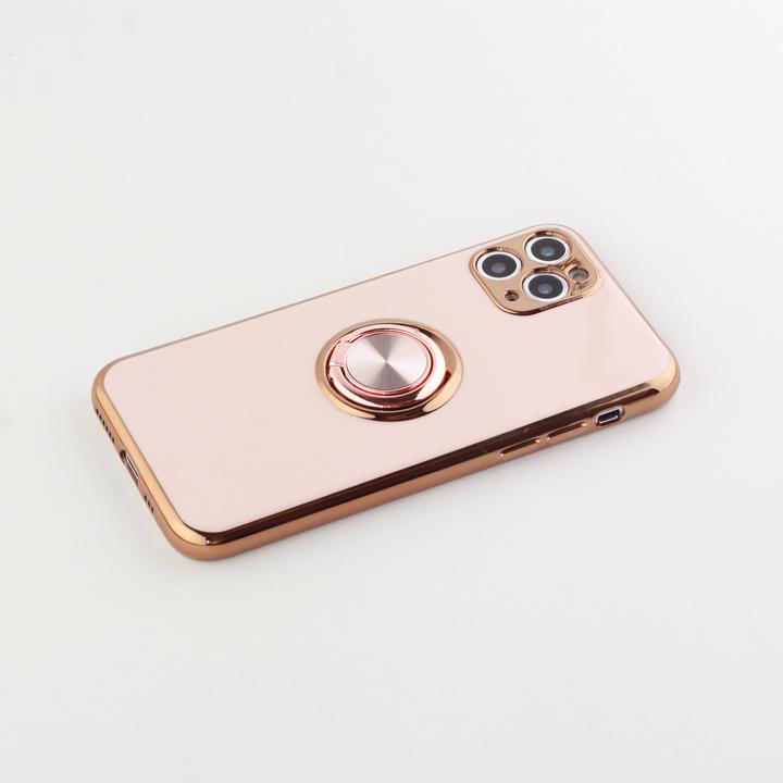Produktbild PhoneLook Hülle Gummi Bronze mit Ring (Apple iPhone 11 Pro)