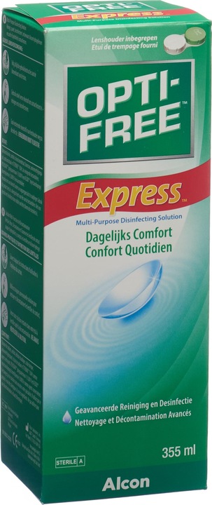 Immagine prodotto Opti Free Express, soluzione per lenti a contatto, 355 ml (Tutto in Uno soluzione, 355 ml)