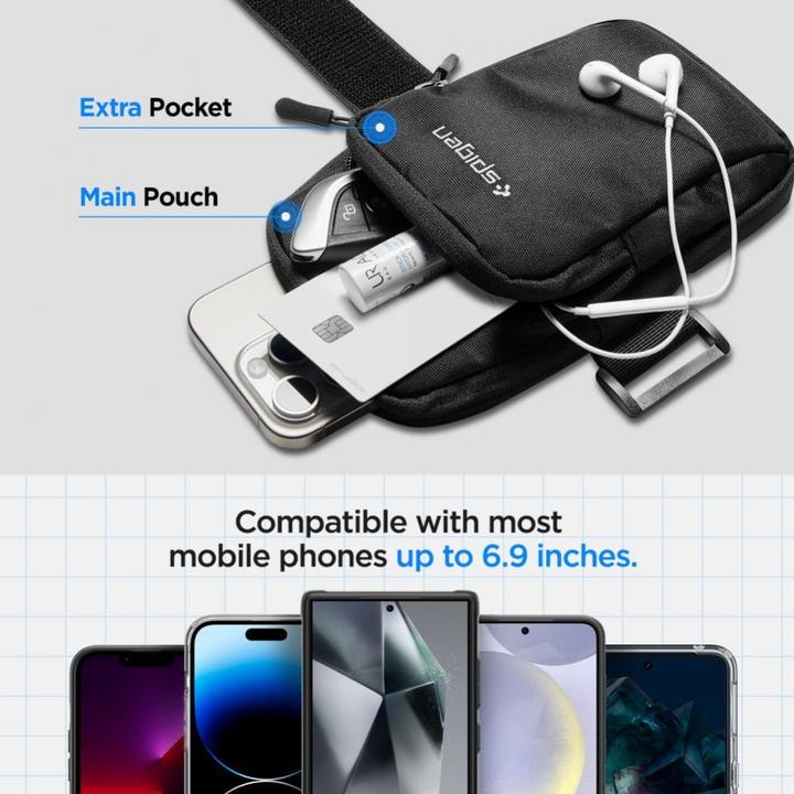 Produktbild Spigen Dynamic Shield Armband czarny/ black opaska na ramię AMP04617