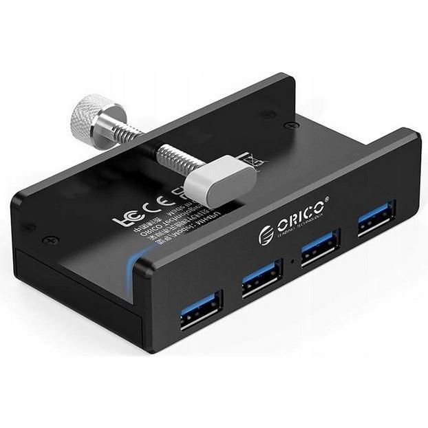 Thumbnail - Orico MH4PU-P-BK-BP (USB-C, 4 Ports), Dockingstation + USB Hub, Schwarz
