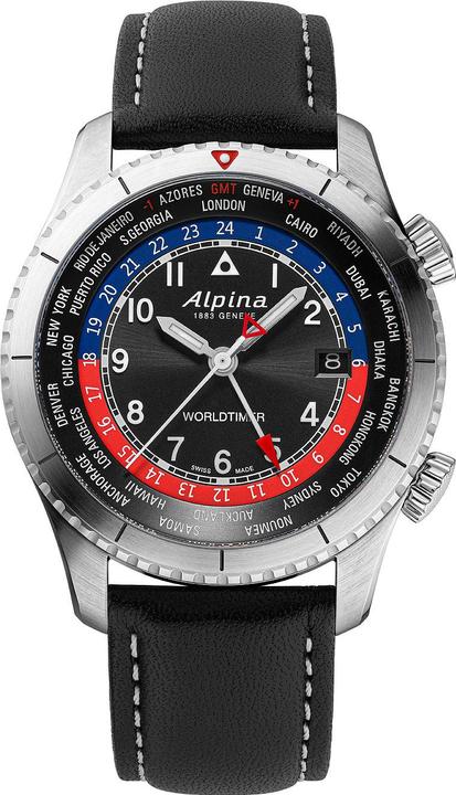 Image du produit Alpina Watch Alpina AL-255BRB4S26 Startimer Pilot Worldtimer (Montre analogique, 41 mm)