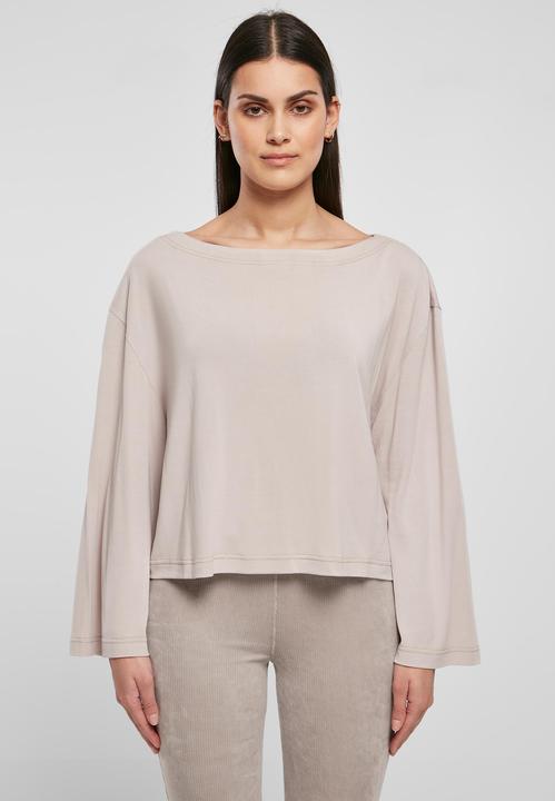Actual product image Urban Classics Ladies Short Modal Bateau Neckline Longsleeve (XS)