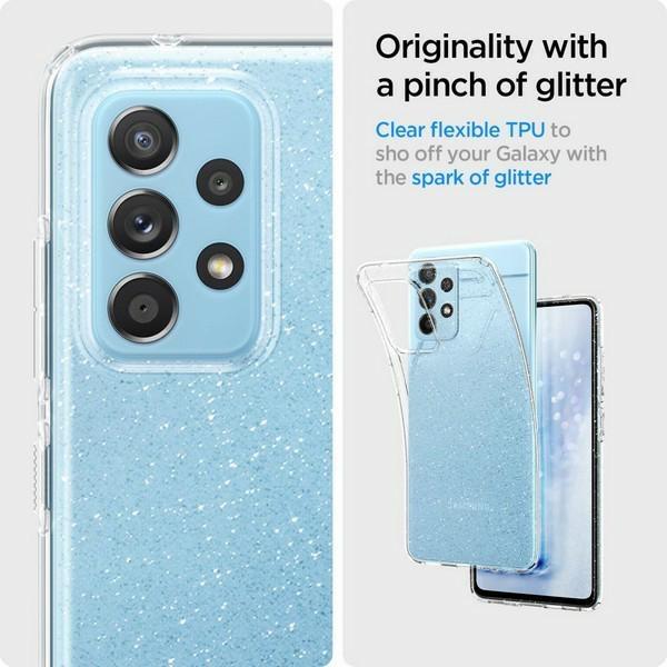 Produktbild Spigen Liquid Crystal Glitter Handy-Schutzhülle 16,5 cm (6.5" ) Cover Transparent (Samsung Galaxy A52 5G)