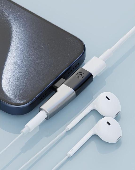 Actual product image PowerGuard 2-in-1 USB-C 3.5mm Headphone DAC Splitter & Charge