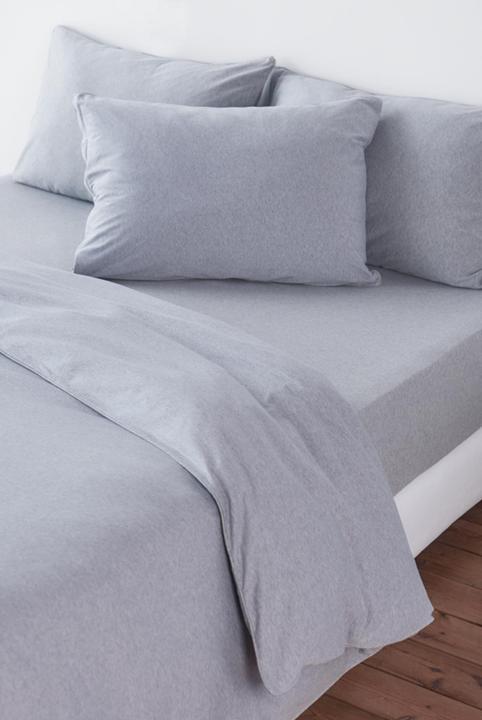 Produktbild Living Home Melange Jersey Uni (Bettwäsche Set, 200 x 210 cm, 65 x 65 cm)