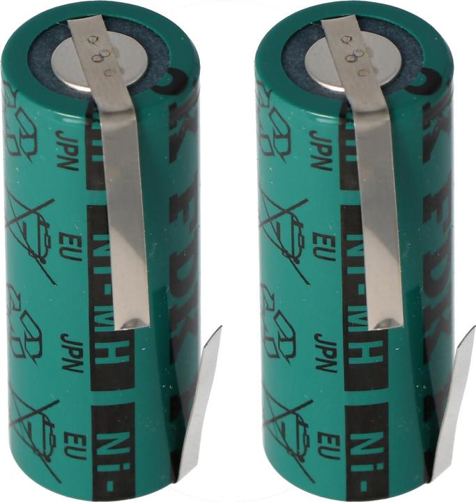 Produktbild Braun Akku 2 Stück 4/5A, 43x17mm passend für Oral-B Triumph Serie (bitte Masse prüfen) (1 Stk., 2150 mAh)