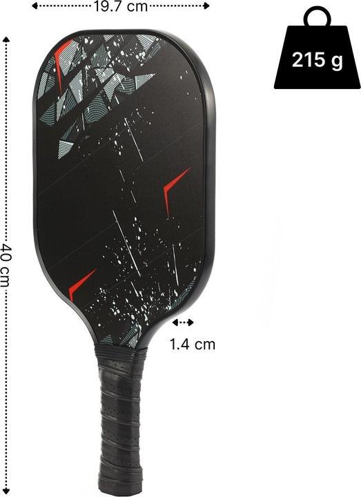 Produktbild Hermex 3-tlg. Set Pickleball-Schläger Racketsport-Schläger Padelschläger mit Bällen