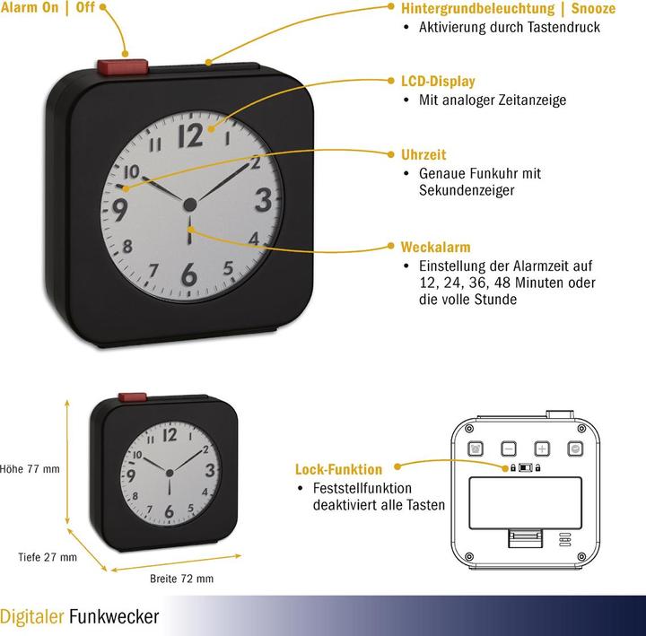Produktbild TFA Funk-Wecker