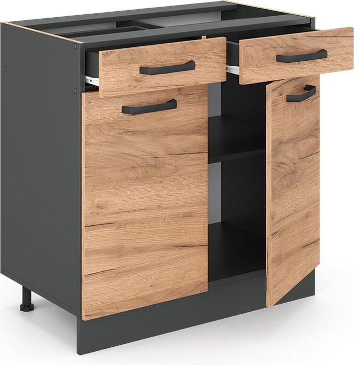 Anthrazit, Goldkraft Eiche