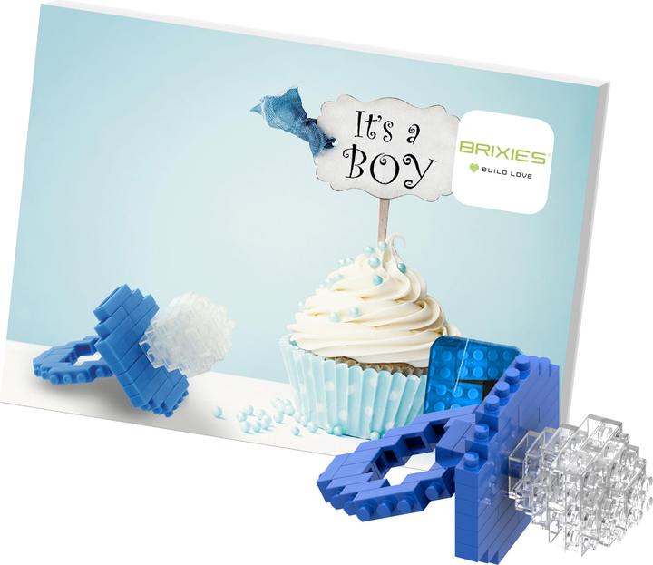 Actual product image Brixies Postcard Baby Boy