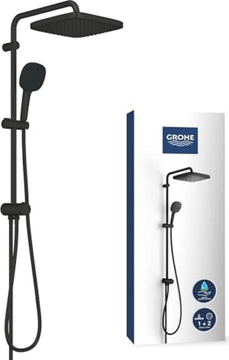 Produktbild Grohe Vitalio Start System 250 Flex Duschsystem mit Umstellung, eckig, Renovierungs-Set, variable Bohrlöch