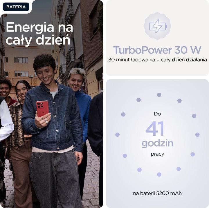 Actual product image Motorola Moto G86 (256 GB, Cosmic Sky, Lilac, 6.67", SIM + eSIM, 5G)