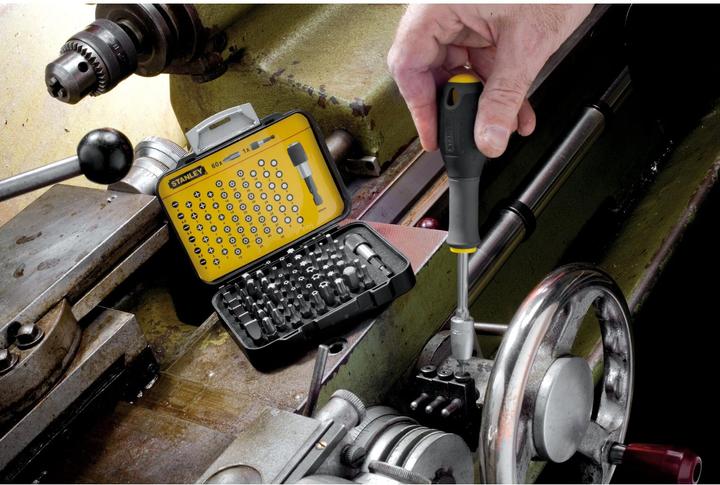 Actual product image Stanley Bit assortment, 1/4", 61 pieces, with magnetic bit holder (25mm, 1/4 inch)