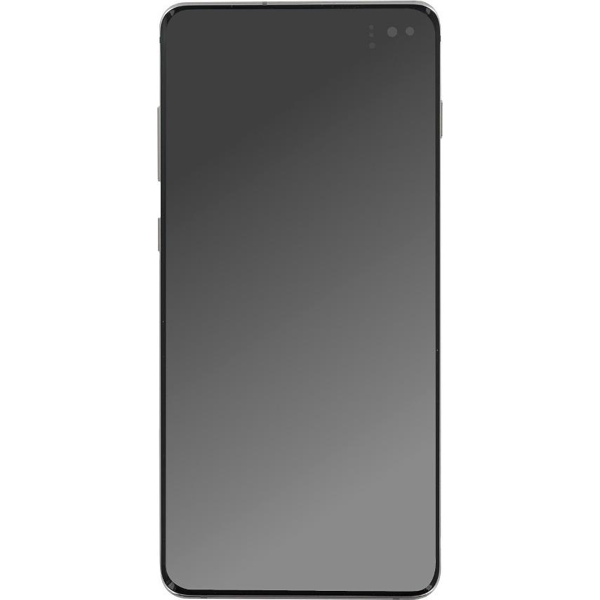 Samsung Display-Einheit + Frame G975F Galaxy S10+ ceramic white GH82-18849J (Display, Galaxy S10+),