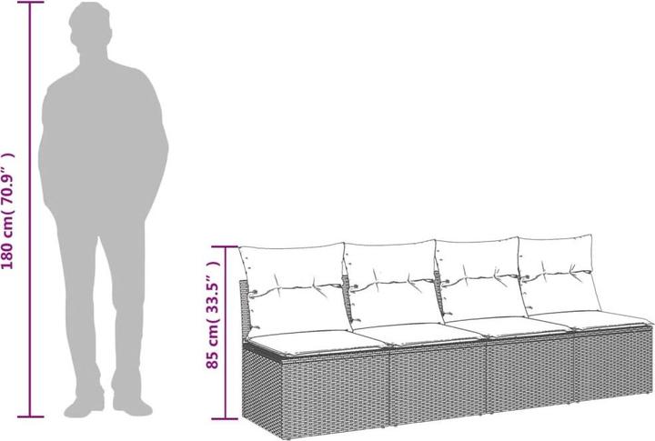 Produktbild vidaXL Gartensofa