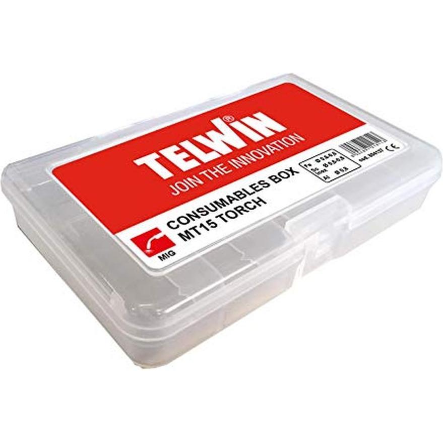 Telwin, Accessori per stazioni di saldatura, Consumables Box MT15 - Verbruiksartikelen MIG/Mag-toorts