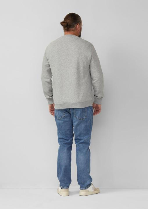Produktbild s.Oliver Sweatshirt Weiches Sweatshirt mit Artwork im Relaxed Fit (5XL)