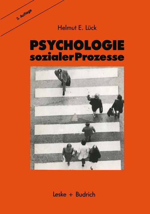 Produktbild Psychologie sozialer Prozesse (Deutsch, Helmut Lück, 2012)