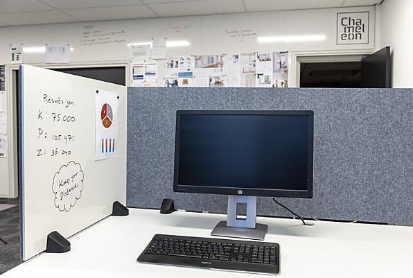 Produktbild smiT Tischtrennwand für Einzelarbeitsplatz