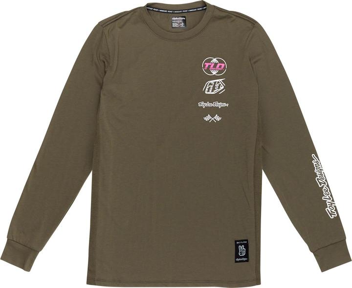 Actual product image Troy Lee Designs Skyline LS Ride Tee, Worldwide, caper, S (S)