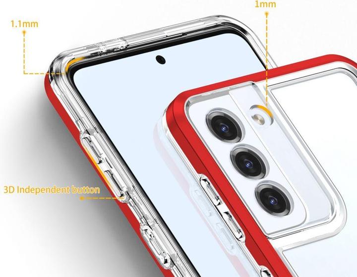 Produktbild Hurtel Clear 3in1 case for Samsung Galaxy S22 + (S22 Plus) frame gel cover red (Samsung Galaxy S22+)