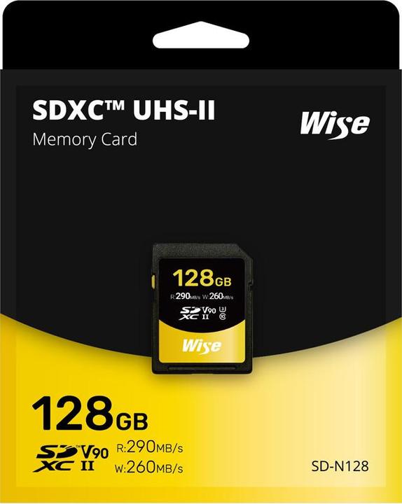 Produktbild Wise SDXC UHS-II V90 128GB (128 GB, SDXC, UHS-II)