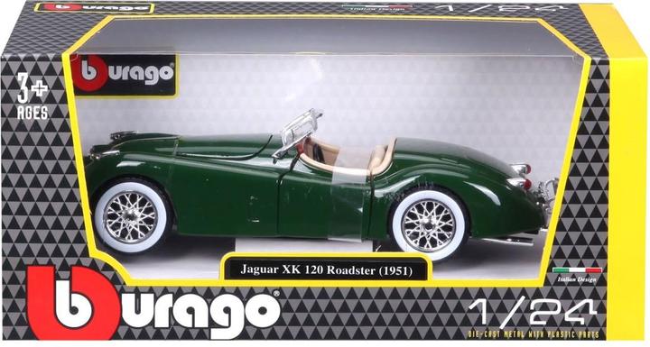 Actual product image Bburago 18-22018 - Jaguar XK 120 Roadster (1951) dark green - 1:24
