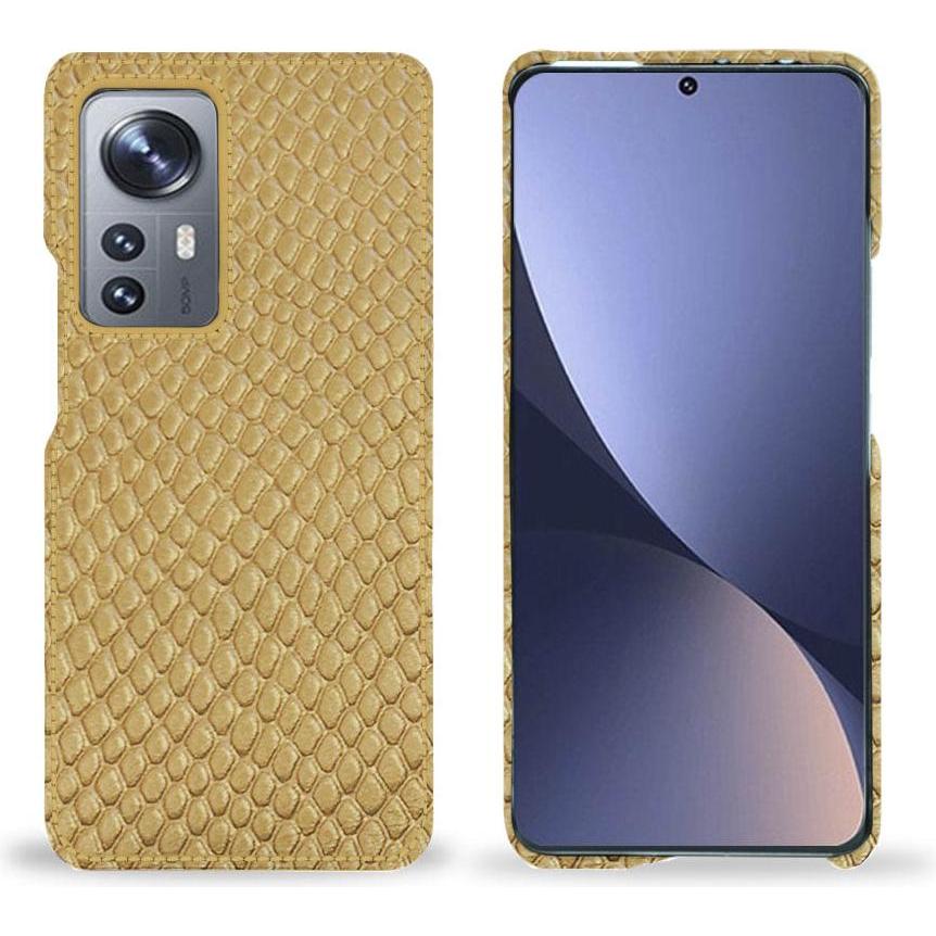 Noreve Lederschutzhülle (Xiaomi 12 Pro), Smartphone Hülle, Beige