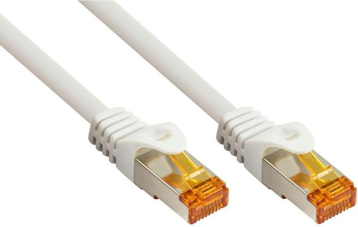 Produktbild Varia Cat.7 RJ45 Patchkabel 15m, S/FTP, Weiss, TPE, Kupferleiter (S/FTP, CAT7, 15 m)