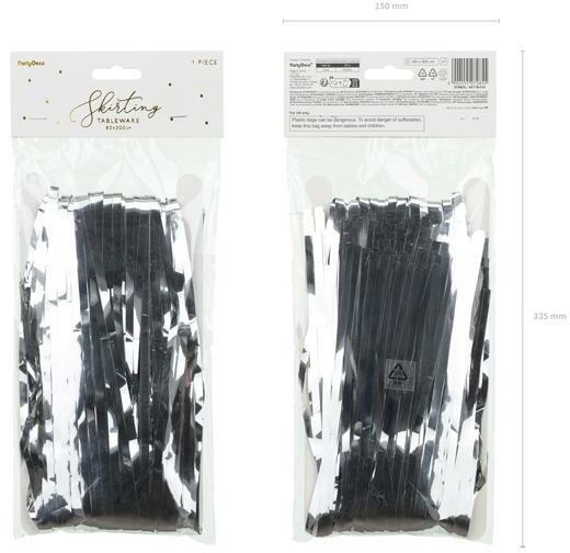 Actual product image Krups Silberfolienrock mit Fransen, 300x80cm (80 x 300 x 80 cm)