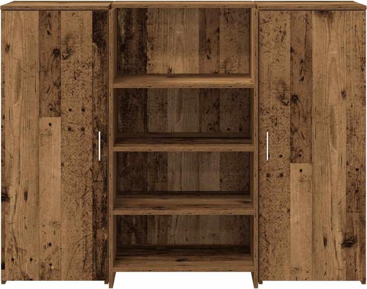 Image du produit vidaXL Comptoir d'accueil imitation vieux bois 135x50x103,5 cm Matériau dérivé du bois